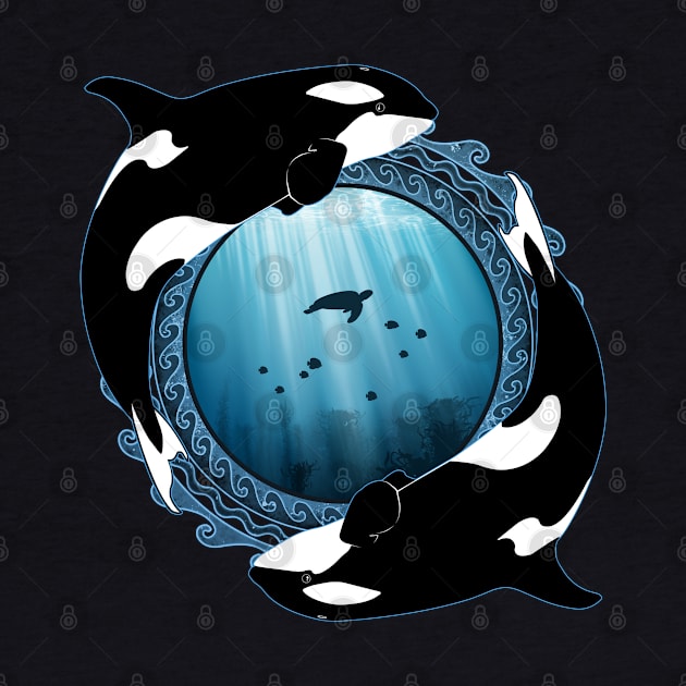 Orca Killerwhales by NicGrayTees